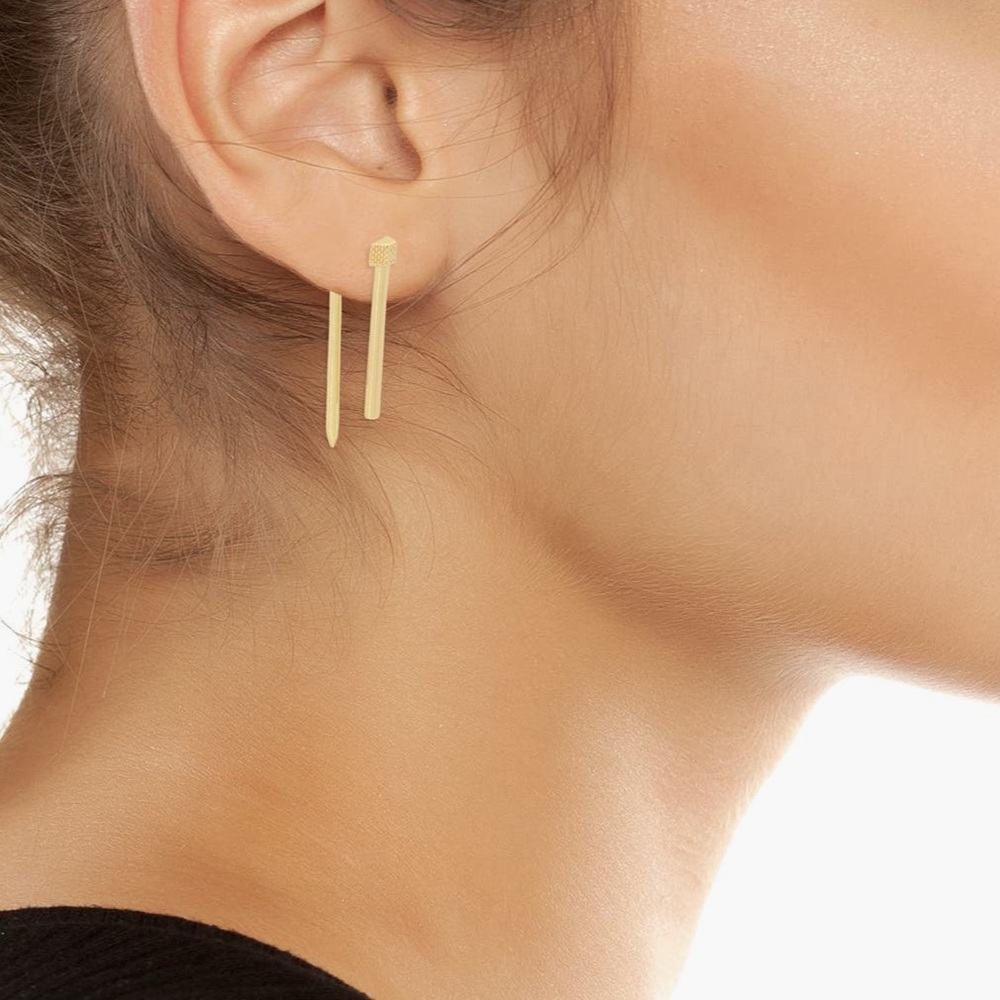 Allsaints earrings, gold. Great condition